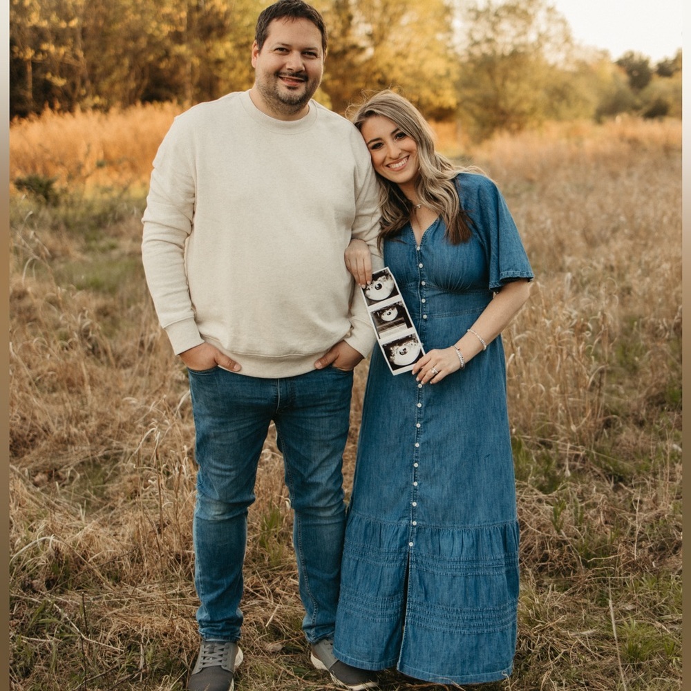 GAP Denim Flutter Sleeve Tiered Maxi Dress - Picture 5 of 7